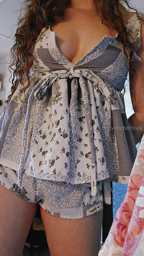 I ve been working on a new pj set shorts and a babydoll-style top it s part 2 