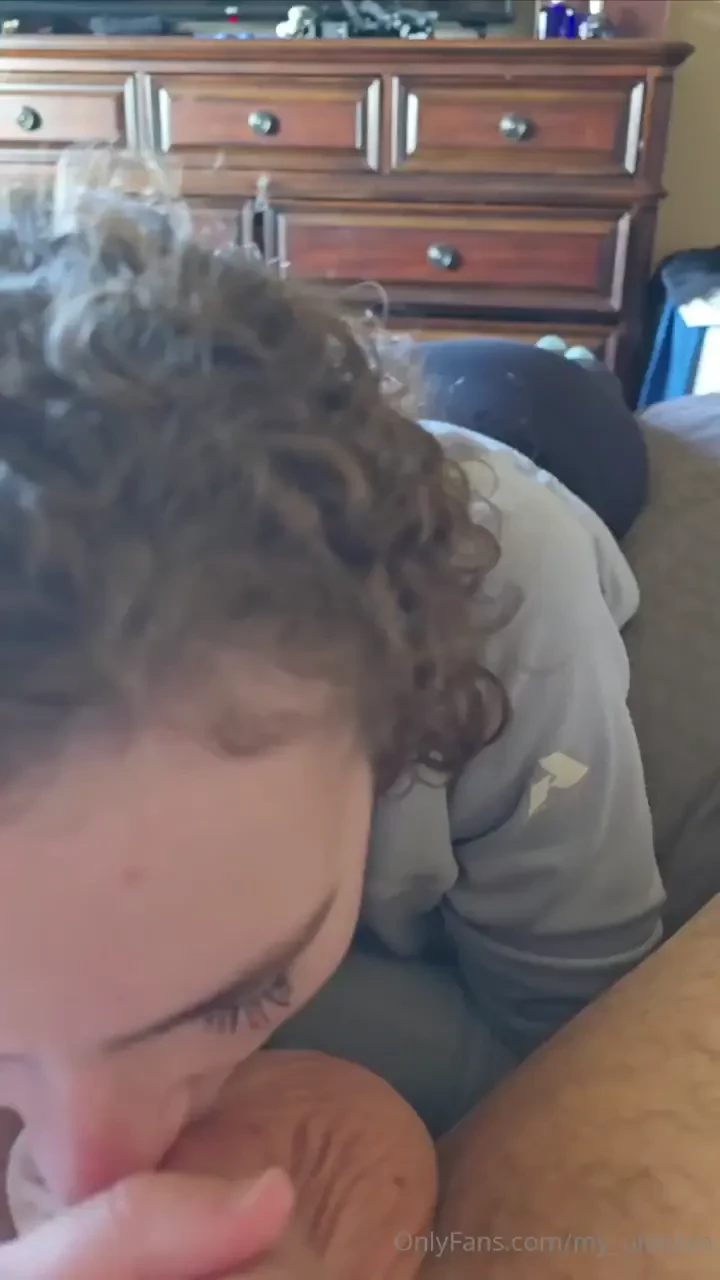 During his daily blowjob yesterday he was in the mood for me to focus 