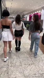 We love showing our tits in public