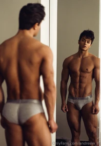 Caught myself in the mirror abs tight chest bare and this thick hard