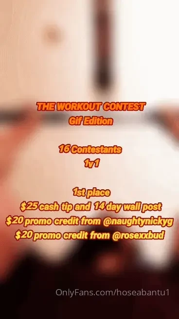 Upcoming contest the workout contest gif edition will showcase some of 