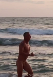 Who wants to join me for a run on a nudist beach photographer