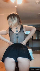 Fishnets and mini skirts do you like my outfit part 2