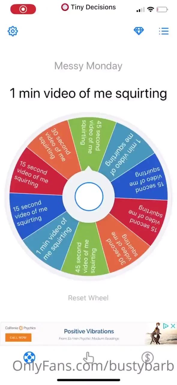 Messy monday for 5 spin the wheel for a chance to win any one of these 