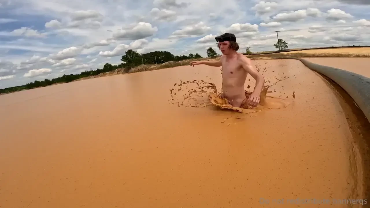 A compilation edit of all 3 videos creamy clay mud gooning and jumping 