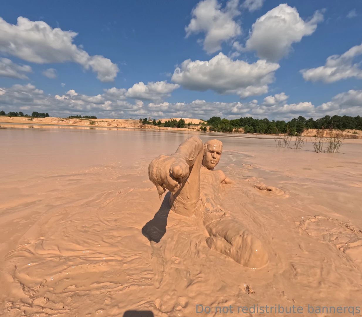 Such a hot day in such creamy mud with my creamy hot body getting 