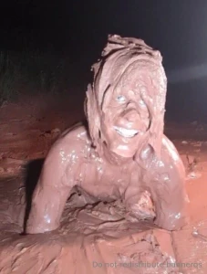 Photo shoot from the construction mud clay goop im surprised i never