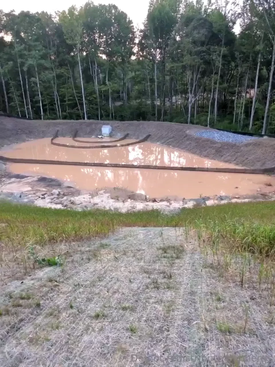 Impromptu exploring construction site turns into a mud session without 