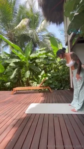 Striptease yoga getting naked for you papiii i want to wake up in the