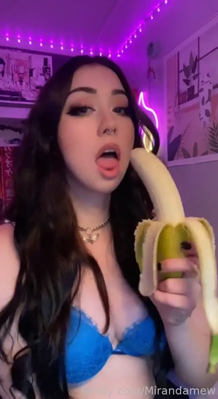 Just me casually sucking and deep throating bananas sucking 