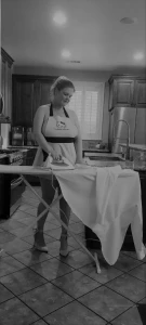 A little topless ironing