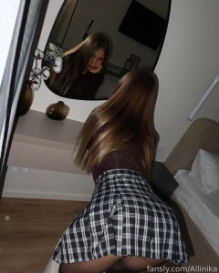 Fyp ass naughty sexy student teen horny booty tights skirt part 3