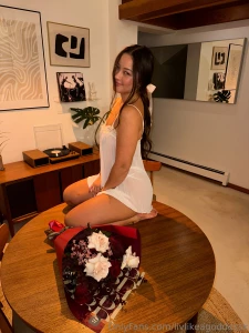 Sitting pretty looking sweet