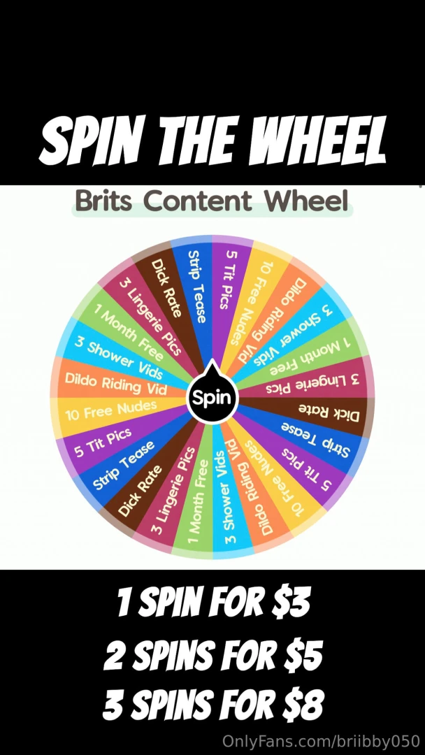 Spin to win some sexy content babes since christmas is a week away i 