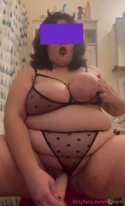 Busty succubus at your service daddy watch me slurp and gag on this
