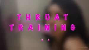 When i get bored i practice amp train my throat