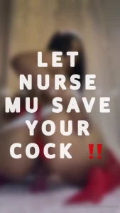 Nurse mu here let me save your cock by riding you from the front amp
