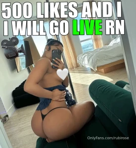 rubirose - Should i go live ik you wanna see me finger my pussy on live so if 