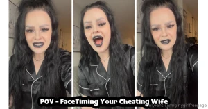 Pov - facetiming your cheating wife you re out of town for a few days