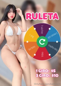 Din mica ruleta que esperas para ganar alguno de estos premios 1 giro