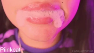 New video goth girl fingers in my throat and drool in my tits with