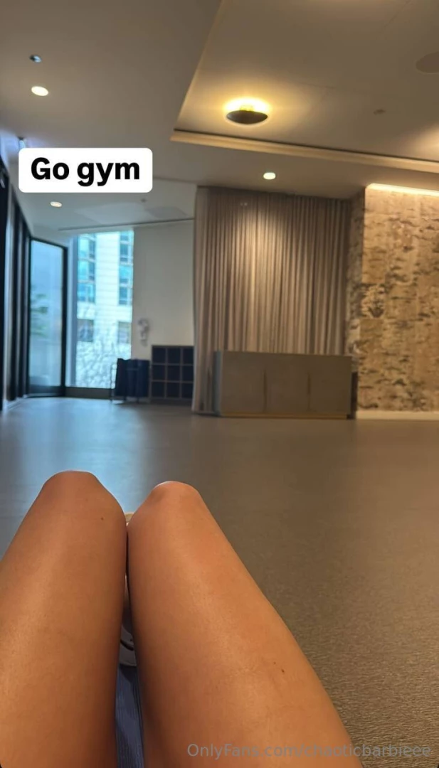 Starting my day at the gym 