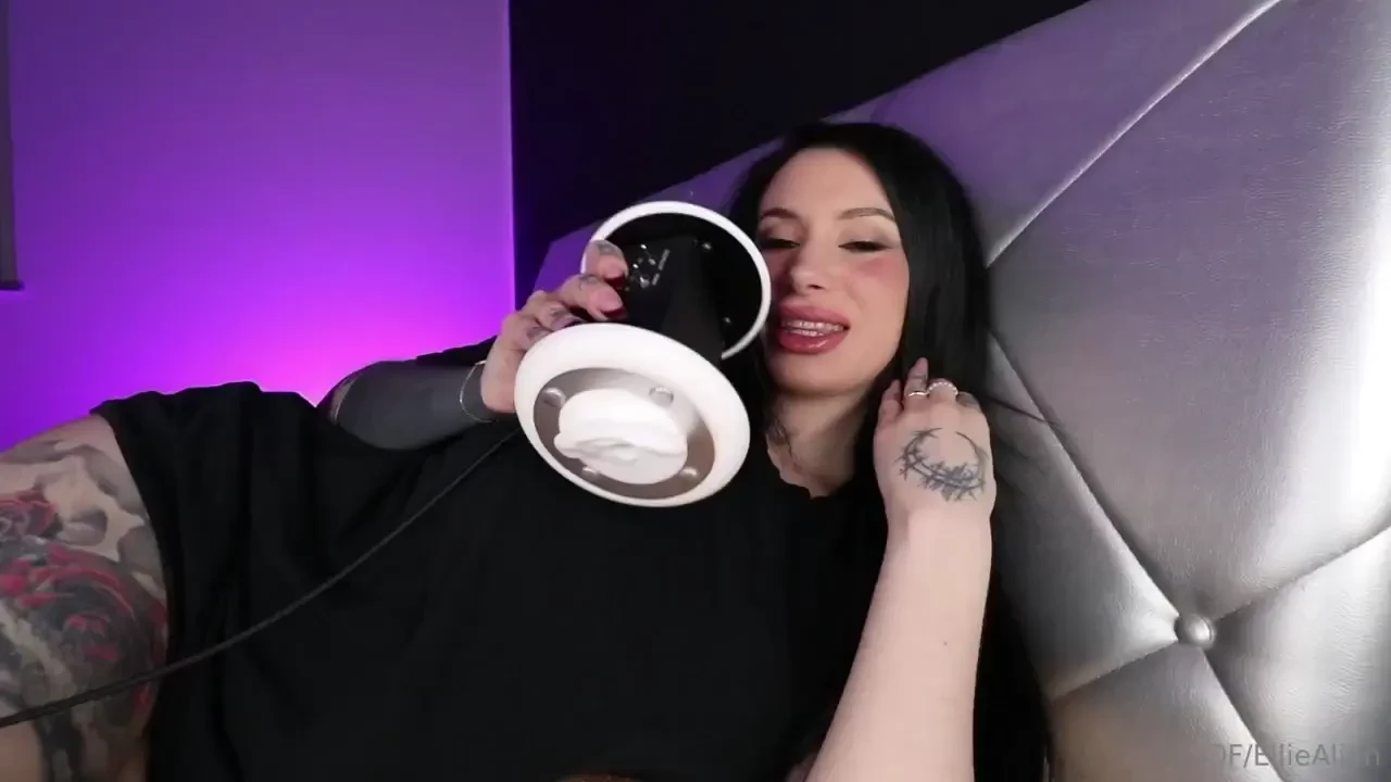 New asmr video asmr ear licking lie down on the bed with me 