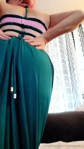 I especially love the baby pink bra with this gorgeous color of green