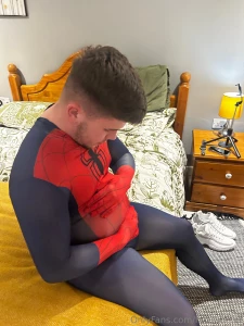 Spiderman got hit by the fat ray