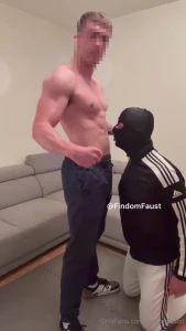 My muscles make him kneel immediately