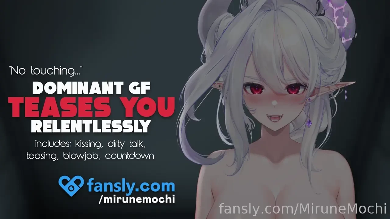 You love letting your dominant girlfriend tease and toy with your body 