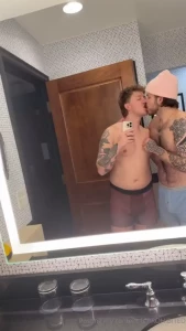 This mirror was so pretty we couldn t not have some fun in it love