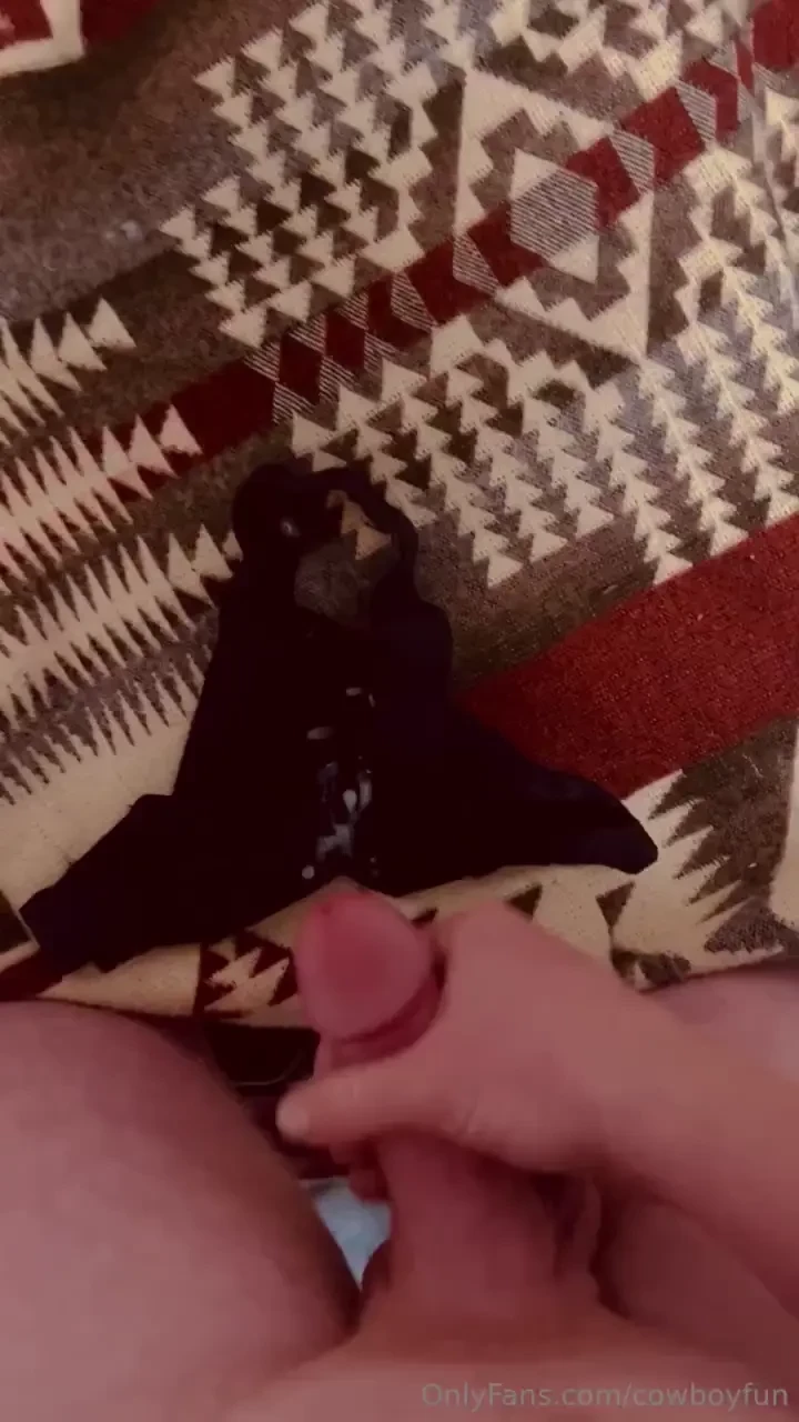 Jerkin off onto a pair of used men s underwear hehe 