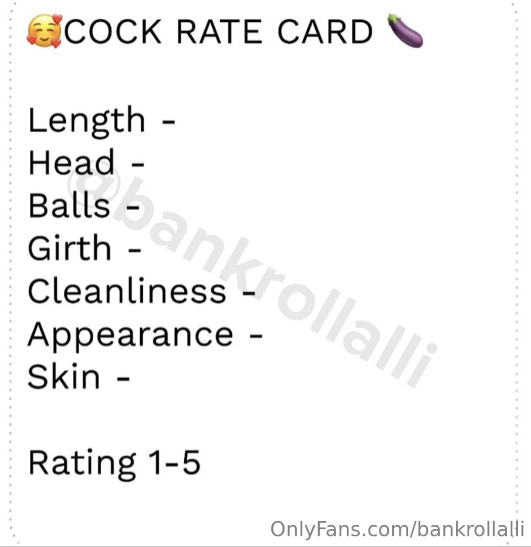Tip 5 right now for a detailed cock rate 