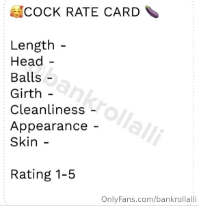 Tip 5 right now for a detailed cock rate