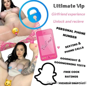 Anyone who joins my vip club will receive - my personal phone number -
