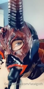 Your naughty rubber demon wishing you a happy shiny sinday