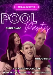 Aug 9th backyard pool party on chaturbate more guests tba