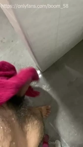 I just finished taking a shower there s someone lying horny on the bed