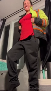 Gotta get these sweaty work clothes off