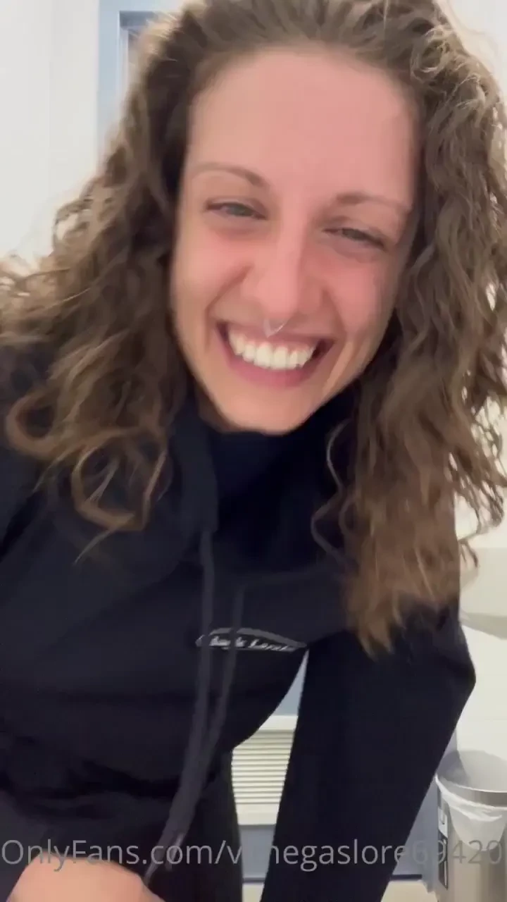 Hiding out in the bathroom for a tease 