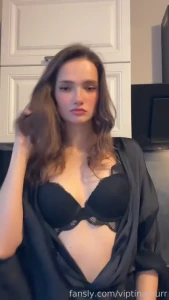 Do i look good in black black cute underwear fyp like follow bra