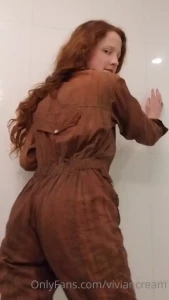 Sharing an old favorite strip tease vid jumpsuit edition - frisky