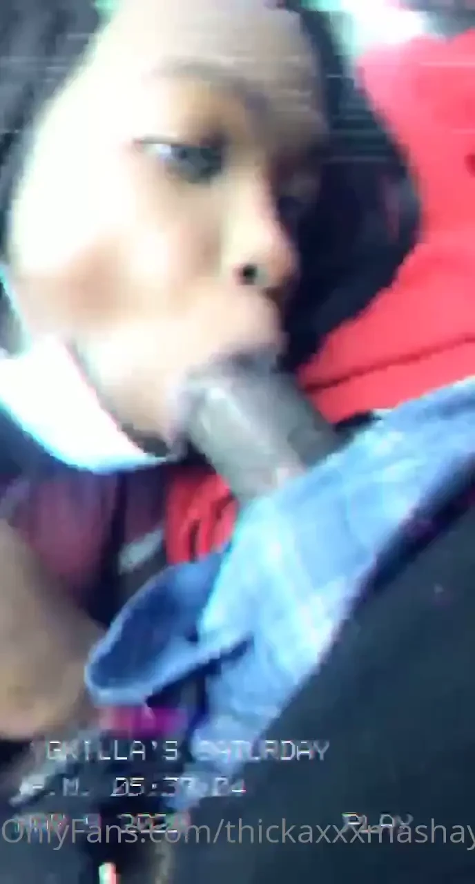 Sucking him at the car wash 