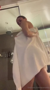 Drying myself twerking spanking etc