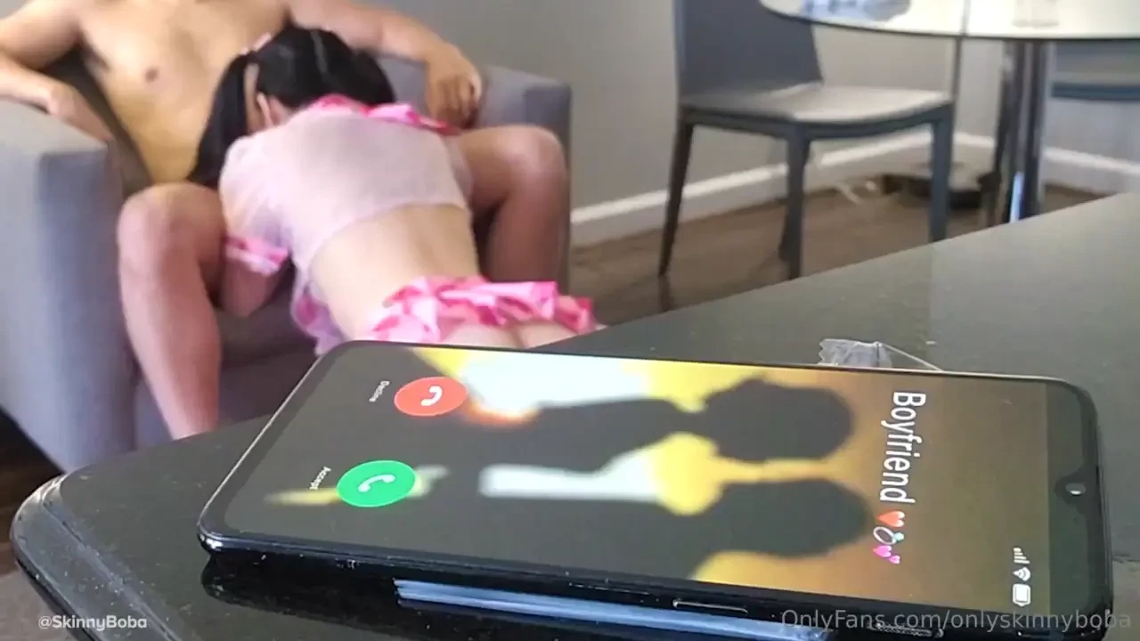 Hearing my boyfriend call while i gag and slurp all over my neighbors 