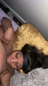 Wet mouth with a facial