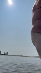 Part 1 of me jerking off while out on my seadoo flies were biting at
