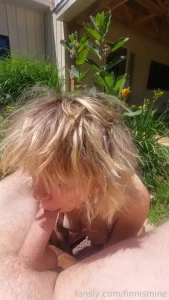 Fucking steezyt in the garden