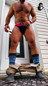 Long hot day at work so i got a little playful before i went inside my
